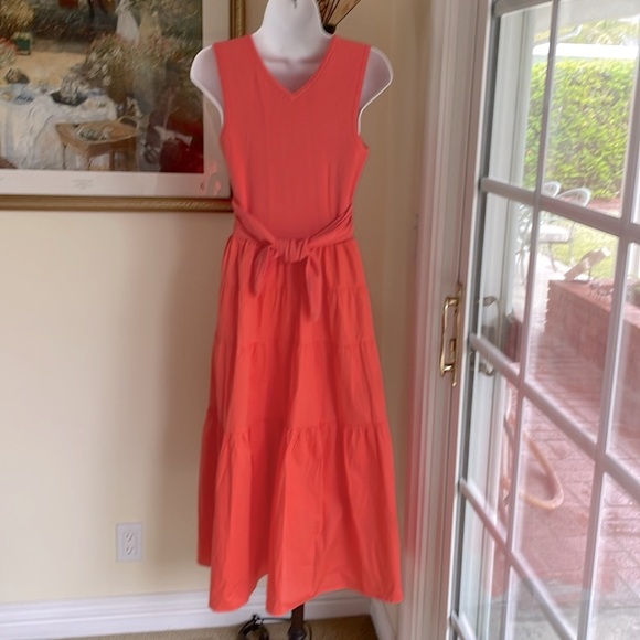 JASON WU Tiered Orange Maxi Dress, Size S, Excellent condition! - Picture 2 of 7